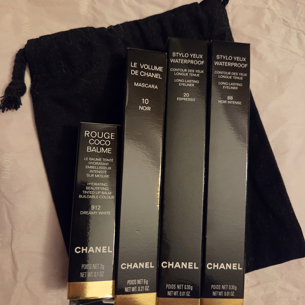 Chanel Makeup Set - Black and Cream